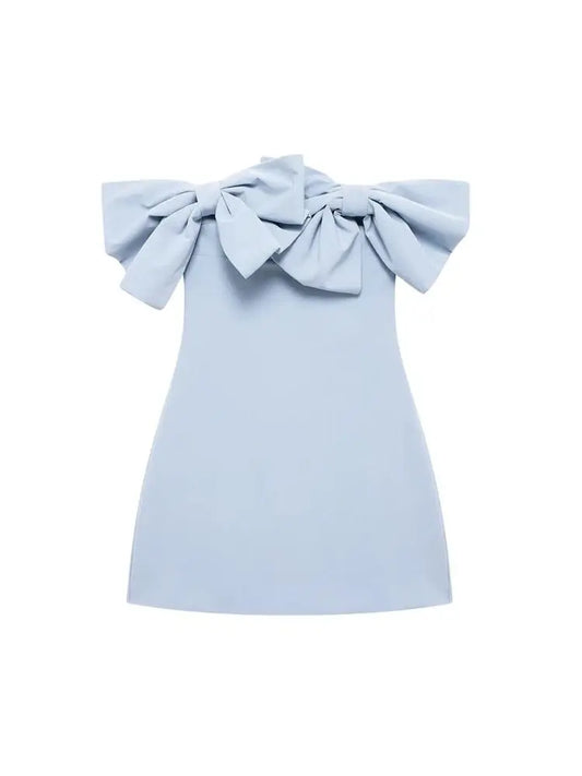 Adelaide Bow Strapless Mini Dress