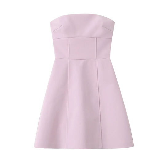 Olivia Strapless Bow A-Line Mini Dress